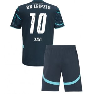 Billige Fußballtrikots Kinder RB Leipzig Drittes Trikot 2024-25 Grün Xavi Simons 10