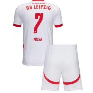 RB Leipzig Heim Trikotsatz 2024-25 Neuen Fußballtrikot für Kinder Antonio Nusa 7