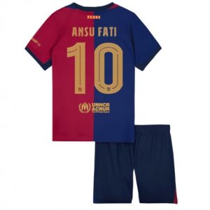 Bestseller Fußballtrikot Kinder FC Barcelona 2024-25 Heimtrikot Ansu Fati 10