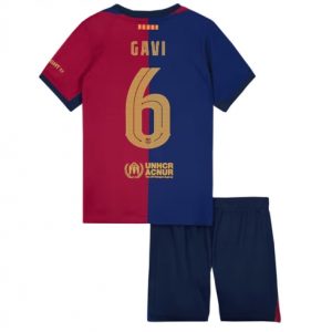 Fußballtrikot Kinder FC Barcelona 2024-25 Heimtrikot Paez Gavi 6