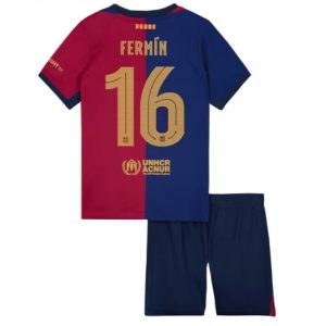 Kaufe Kindertrikot FC Barcelona 2024-25 Heimtrikot Fermin Lopez 16