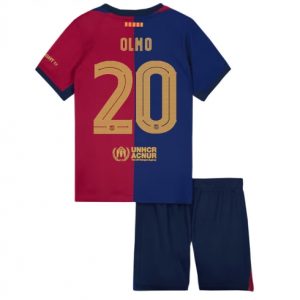 Kaufen Kinder FC Barcelona 2024-25 Heimtrikot Trikotsatz Kit Dani Olmo 20