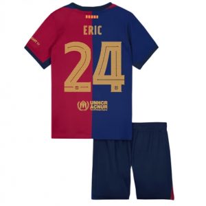 Kinder Fußball Trikot Neuen FC Barcelona 2024-25 Heimtrikot Eric Garcia 24 Eric Garcia 24