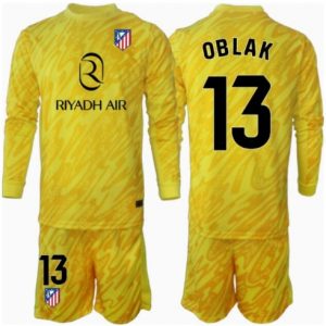 Günstige Kinder Fußballtrikots Set Atletico Madrid Torwart 3rd trikot 2024-25 Jan Oblak 13