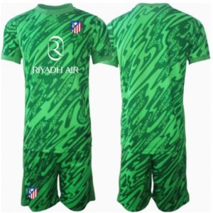 Günstige Atletico Madrid Torwart Auswärtstrikot Kinder 2024-25 Fußball Trikotsatz